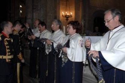 Un momento del hermanamiento de la cofradía de Jesús Sacramentado