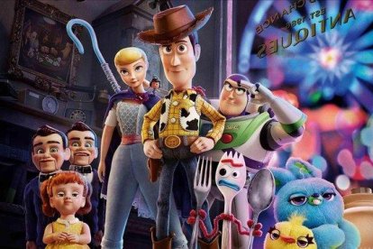 Los personajes animados de Toy story 4.