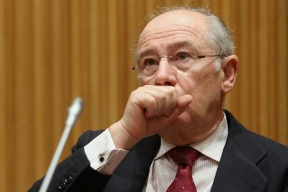 Rodrigo Rato en la Comisión de investigación sobre la crisis financiera en España.