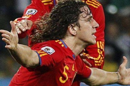 Puyol, en el Mundial del 2010.