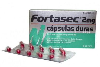 Envase del medicamento Fortasec.