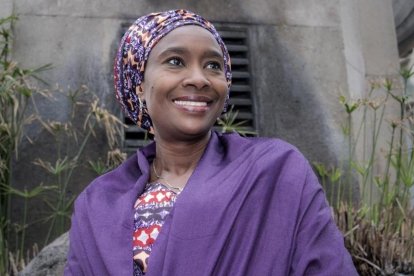 La activista y abogada nigeriana Fátima Imam en Barcelona.