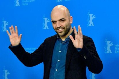 Roberto Saviano, en el festival de cine de Berlín, el pasado martes.