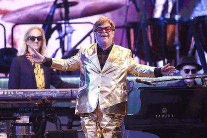 Elton John en una de sus últimas actuaciones. ADAM VAUGHAN