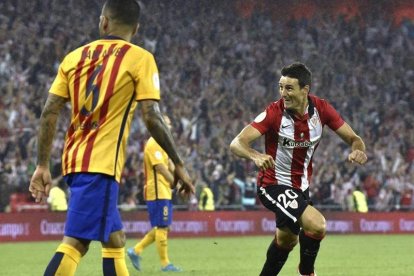 Aduriz, el gran protagonista del partido.