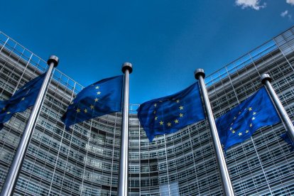 Imagen de la fachada del Parlamento europeo, en Bruselas