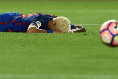 Neymar, el pasado sábado en el partido contra el Alavés.