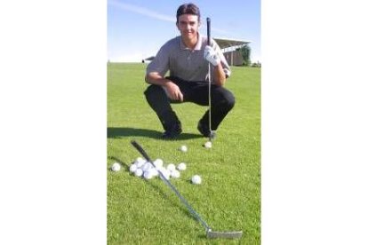 Jorge García, en las instalaciones de León Club de Golf