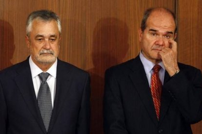 José Antonio Griñán y Manuel Chaves, en septiembre del 2013.