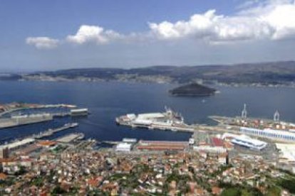 Vistas panorámicas de la ría de Pontevedra.