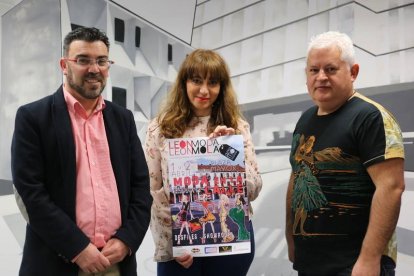 Pedro Llamas, Amparo Blanco y Santiago García, en la presentación de la iniciativa.