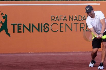 Nadal, en la inauguración del Rafa Nadal Tennis Centre en un resort de Isla Mujeres (México).