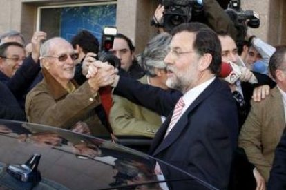 Rajoy, a su llegada a la convención económica del PP en Alicante