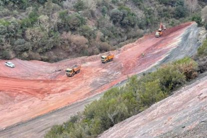 Zona que se está ejecutando en las obras de la Gran Corta. DL