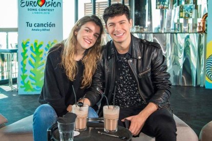 Amaia y Alfred, en una entrevista concedida a EFE.