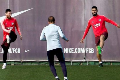 Messi y Luis Suárez volverán a ser las principales bazas de un Barça que busca la final. E. FONTCUBERTA