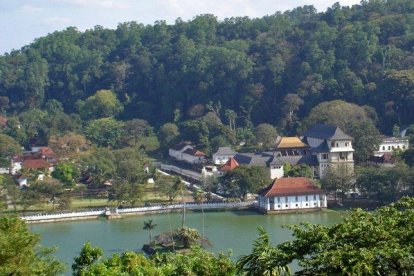 Un templo de Kandy, en Sri Lanka.