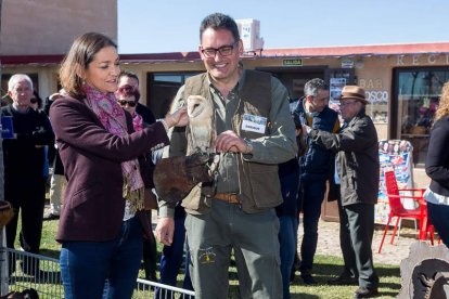 Maroto,  en el Parque Zoológico ‘La era de las aves’. DOS SANTOS