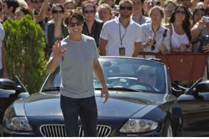 El actor norteamericano Tom Cruise, ayer en Sevilla.