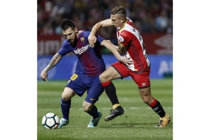 Messi volvió a ser el motor del juego del Barcelona. ANDREU DALMAU