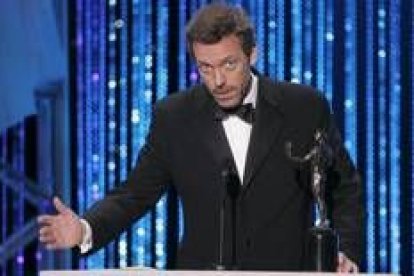 Hugh Laurie, durante la entrega de uno de sus múltiples premios