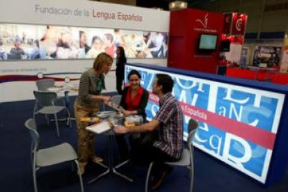 Stand de la Fundación de la Lengua Española en la pasada edición de la Feria de Turismo Interior