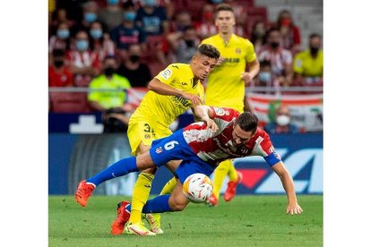 El Villarreal hizo sufrir hasta el final al Atlético. RODRIGO JIMÉNEZ