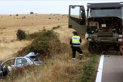 Accidente de tráfico en una carretera de Salamanca.