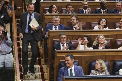 Fotografía de Óscar Puente en el Congreso de los Diputados. X(TWITTER)