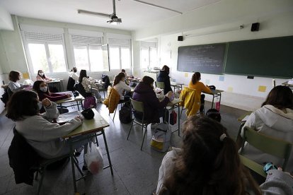 Alumnos en una clase. MARCIANO PÉREZ