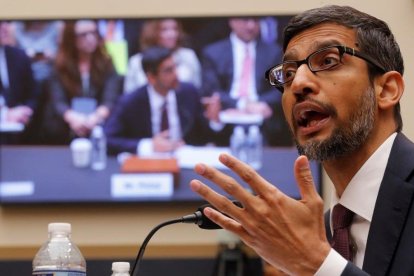 Sundai Pichai, en su comparecencia ante el Senado