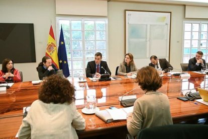 Pedro Sánchez presidió la reunión interministerial.