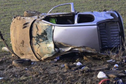 Estado en el que quedó el vehículo siniestrado en el accidente.