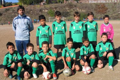 Formación del Atlético Bierzo que milita en alevines.