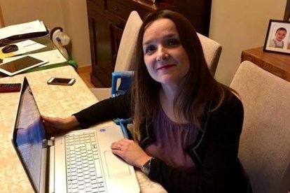 La periodista de Diario de León, María Carnero.