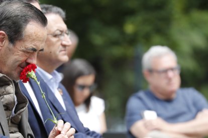 José Bono, en el acto de campaña del PSOE en Ponferrada. ANA F. BARREDO