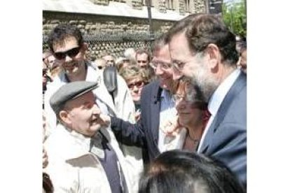 Rajoy, en su última visita a León en mayo del 2007