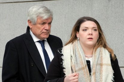 El considerado blanqueador de la red de la Gürtel y exvicepresidente de Repsol YPF Ramón Blanco Balín en la Audiencia.