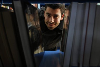 Abel Lobato Fernández en la Universidad de León.