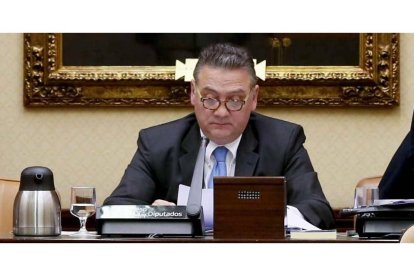 El El diputado leonés Alfredo Prada, presidiendo la Comisión de Justicia del Congreso de los Diputados.