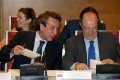 El consejero durante la Conferencia para Asuntos Relacionados con las Comunidades Europeas
