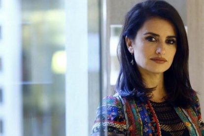 Penélope Cruz, el mes pasado, en la presentación de 'la reina de España'.