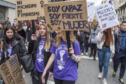 Marcha feminista del pasado 8-M.