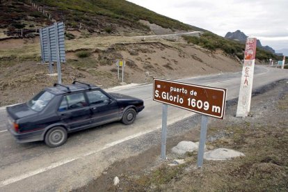 Puerto de San Glorio por el que se accede a Cantabria desde León.