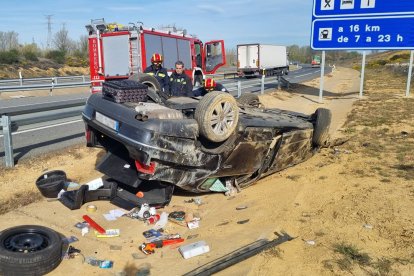 Estado en el que quedó el vehículo, BOMBEROS