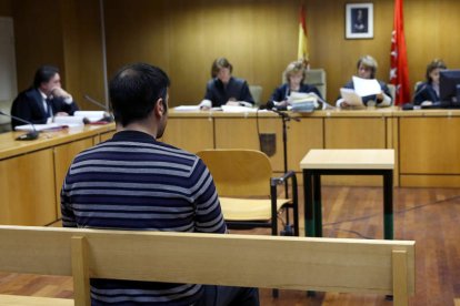 Daniel Pérez durante la celebración del juicio en la Audiencia de Madrid. CHEMA MOYA