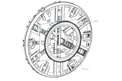 Uno de los planos del diseño de las tuneladoras que se están fabricando