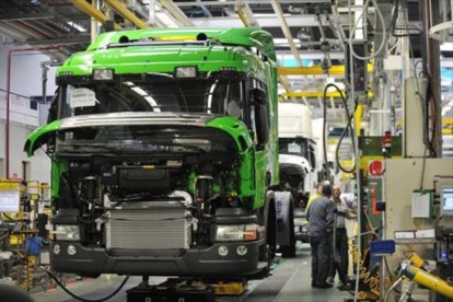 Planta de fabricación de camiones de Scania en Angers (Francia).