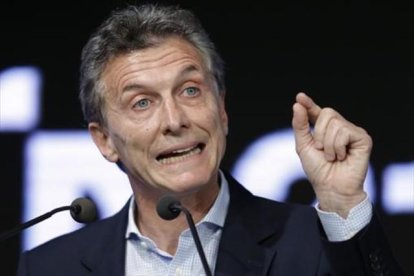 Macri, en un acto en Buenos Aires.