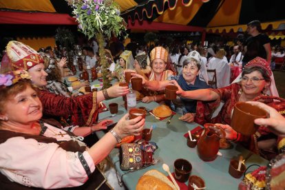 Cena medieval templaria en la edición de 2019. L. DE LA MATA